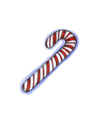 Small Candy Cane - B11025