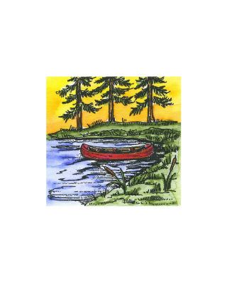 Small Canoe and Pines - C10616