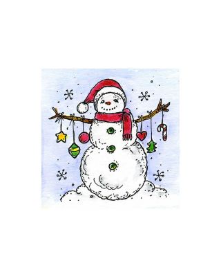 Small Ornament Snowman - C10839