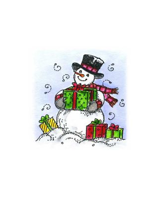 Small Snowman and Presents - CC10523