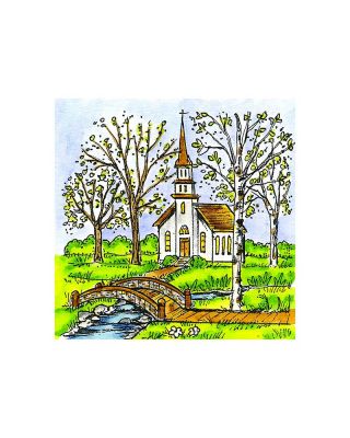 Small Spring Church and Bridge - CC10940