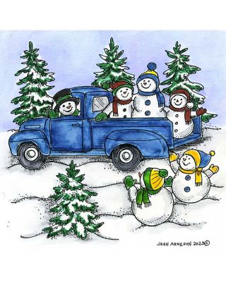 Snow Family and Truck - PP11428