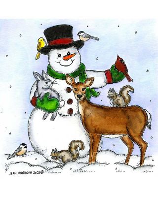 Snowman and Forest Friends - PP11425