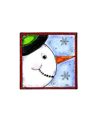 Snowman Face Looking Right - C10372