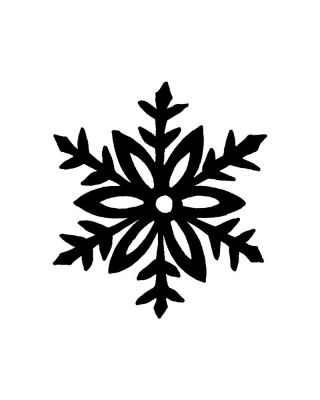 Solid Pointed Snowflake - C11417