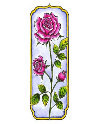 Tall Framed Rose - N8511