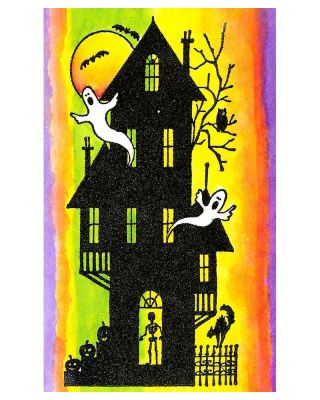 Tall Solid Haunted House - O7005