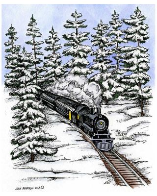 Train In Forest - P9349