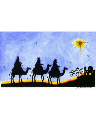 We Three Kings and Star Silhouette - O10122