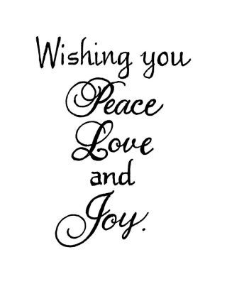 Wishing You Peace Love and Joy - CC11202