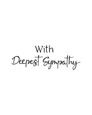 With Deepest Sympathy - D11315