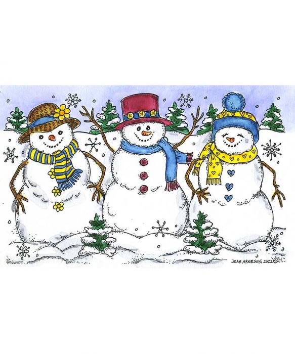 Trio of Snowmen - NN11213