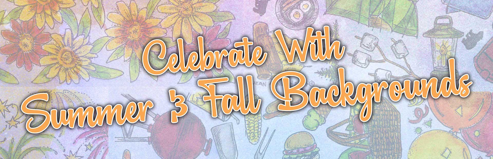 Summer and Fall Backgrounds from Northwoods Rubber Stamps
